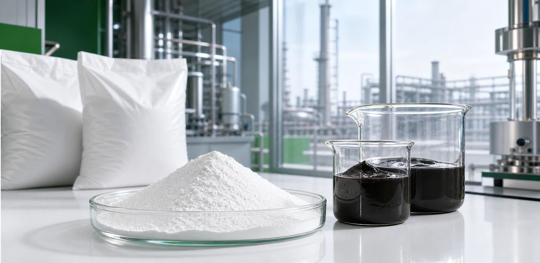 High temperature organoclay powder for HPHT and deep well drilling with oilfield laboratory context