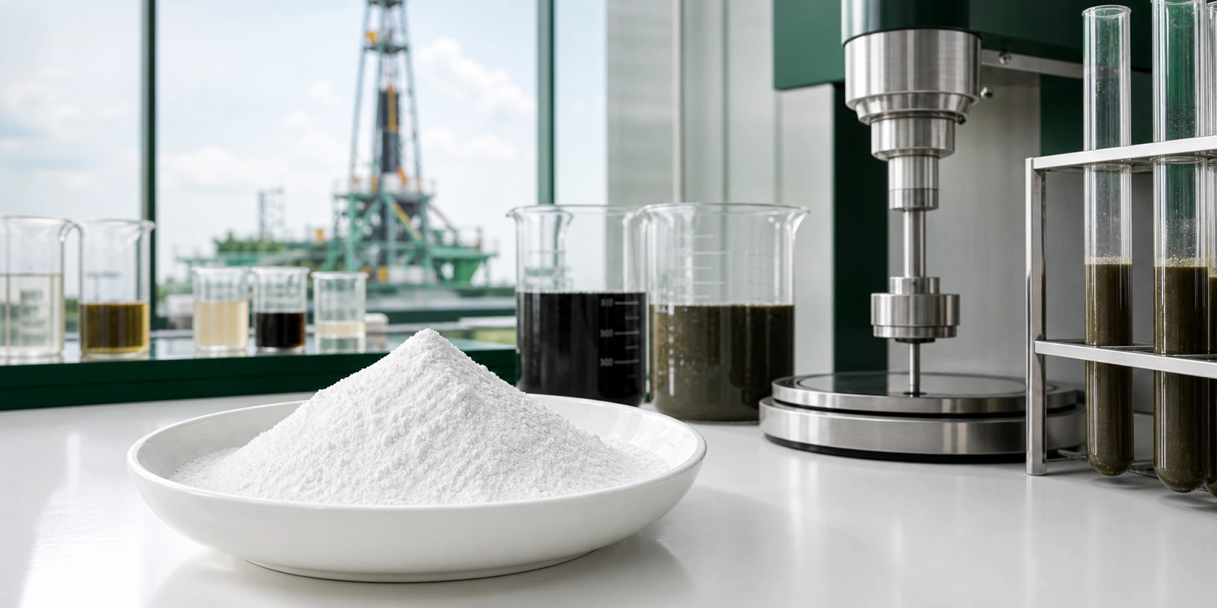 Organoclay suspension agent keeping barite and cuttings suspended in a drilling fluid